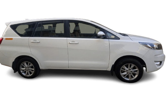 white colour best Innova crysta airport taxi in bangalore latest model